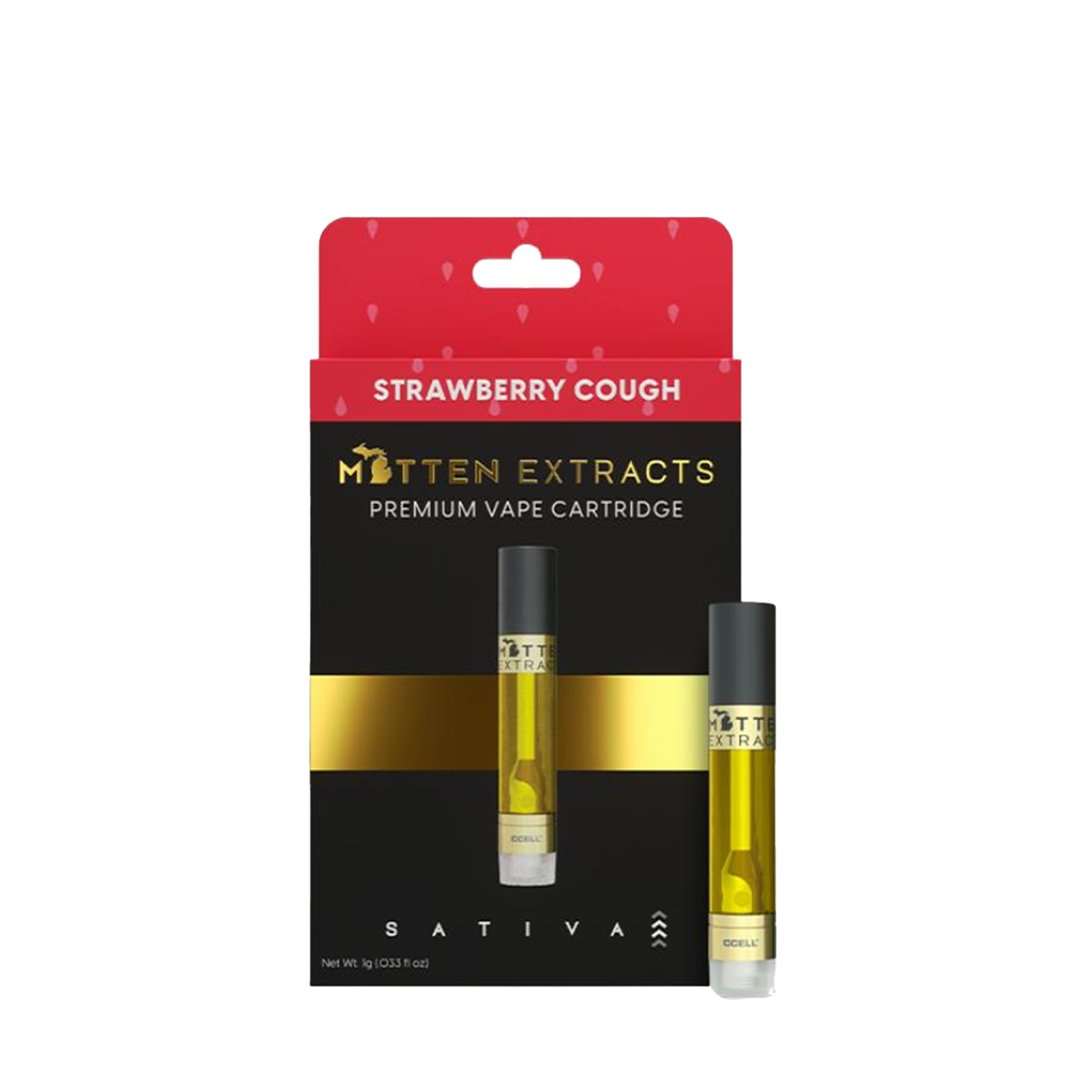 Photograph of product: Strawberry Cough 1g Cartridge