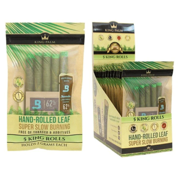 Photograph of product: KING PALM | ROLLIES SIZE CONES | W/ BOVEDA