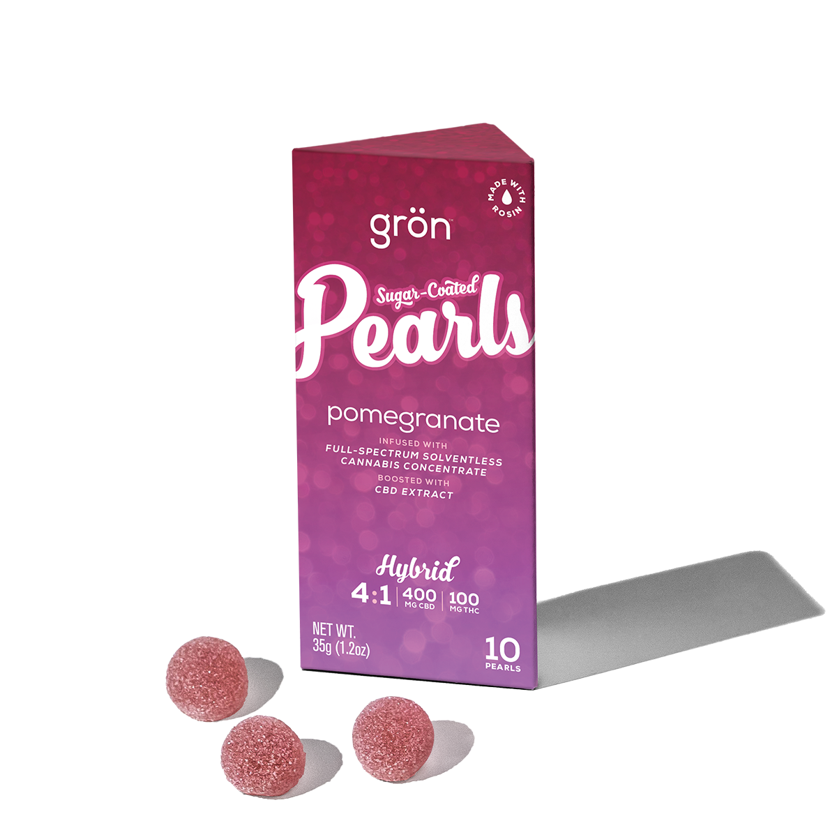 Photograph of product: Gron | Pearls | Pomegranate 10pk