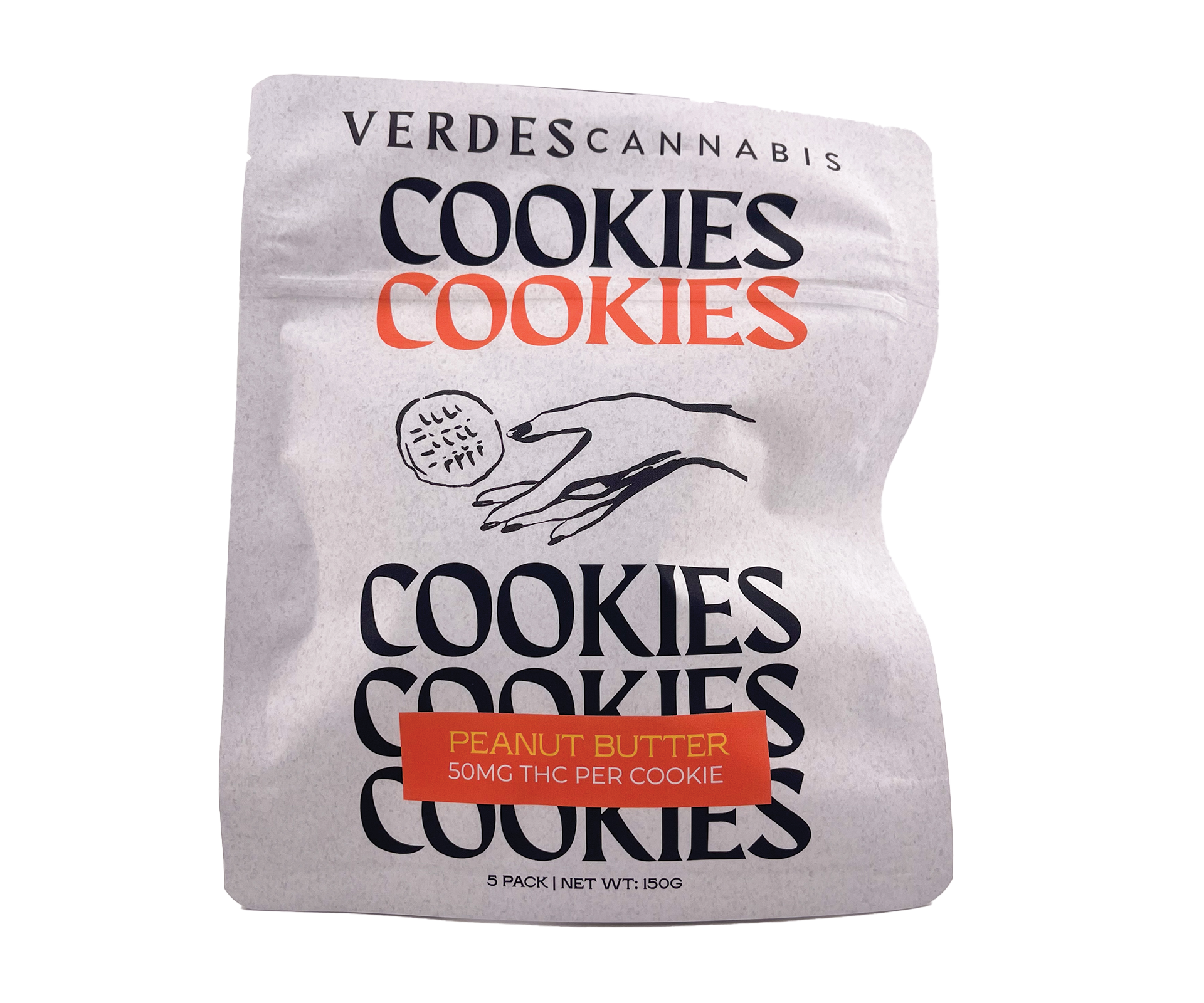 Photograph of product: Cookies Uplifting Peanut Butter 50mg 5 Pack