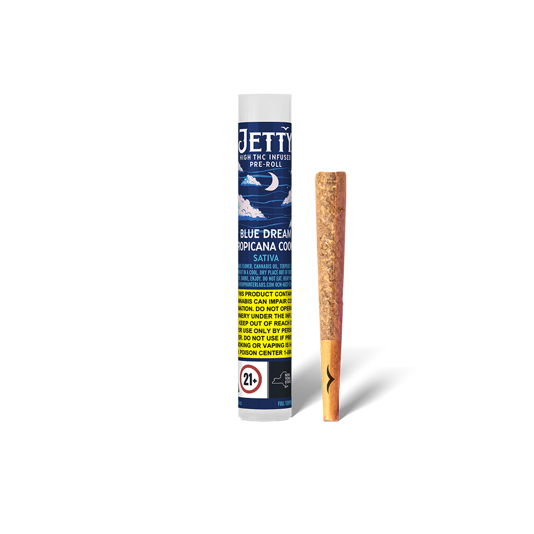 Photograph of Product: Blue Dream x Tropicana Cookies High THC Infused Pre-Rolls