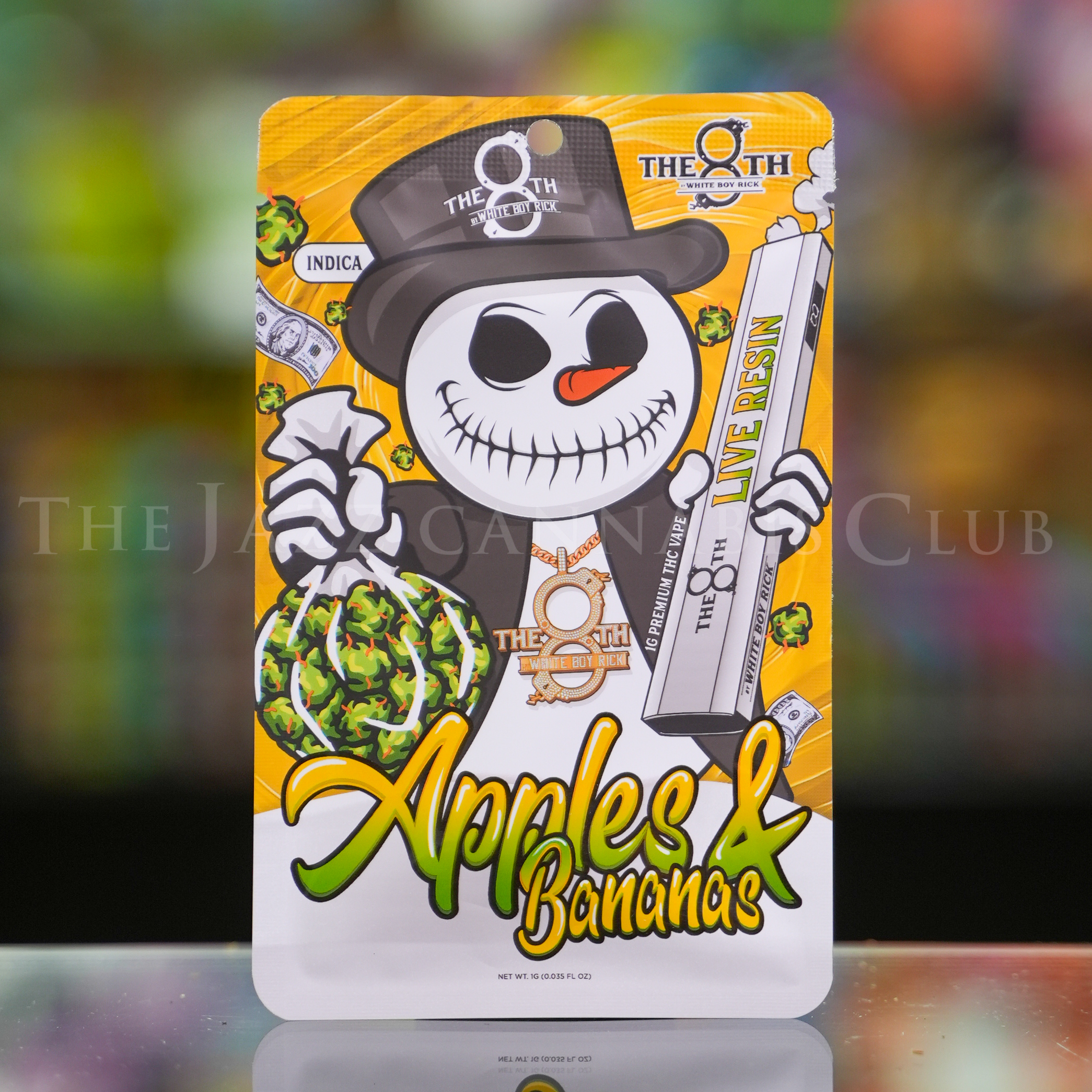 Photograph of product: The 8th White Boy Rick - Apples & Bananas(1) Live Resin Disposable Vape
