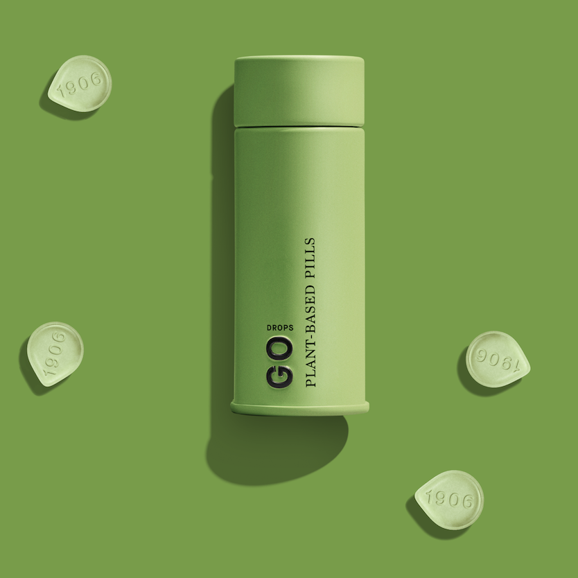 Photograph of product: Effects-Based Tablets | 1906 | GO Drops for Energy [20pk]