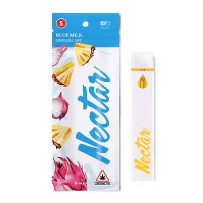Photograph of product: Blue Milk Disposable Vape | 1g | 94.61% TAC