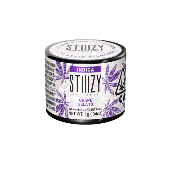 Photograph of product: STIIIZY EXTRACTS - 1G DIAMONDS - GRAPE GELATO - 