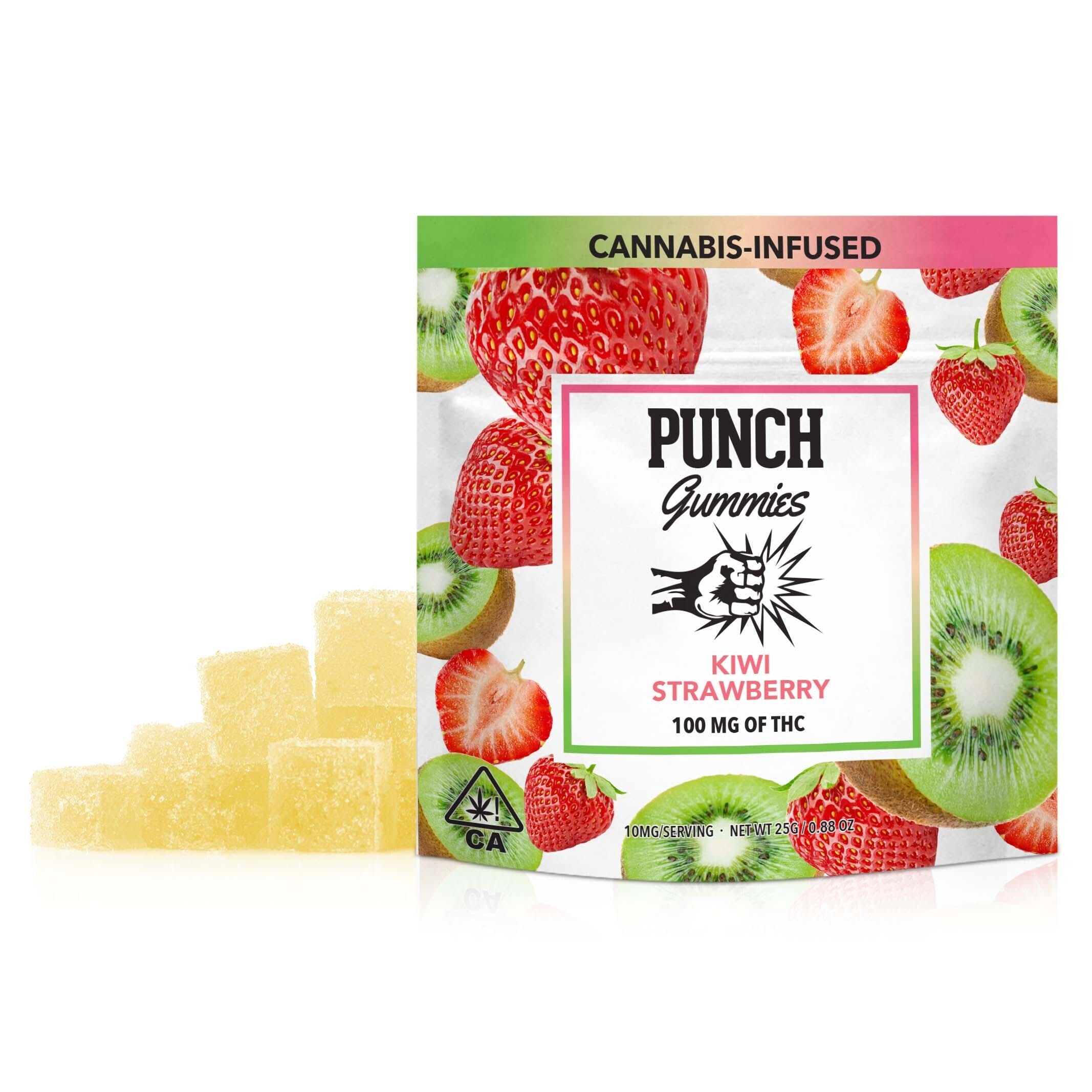 Photograph of product: 100mg Gummies - Kiwi Strawberry