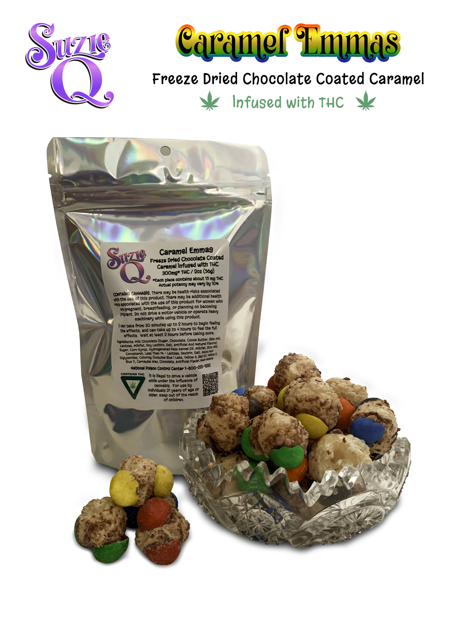 Photograph of product: Caramel Emmas | Freeze Dried Edible | 300mg