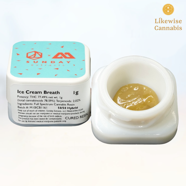 Photograph of product: ICE CREAM BREATH 1G CURED RESIN