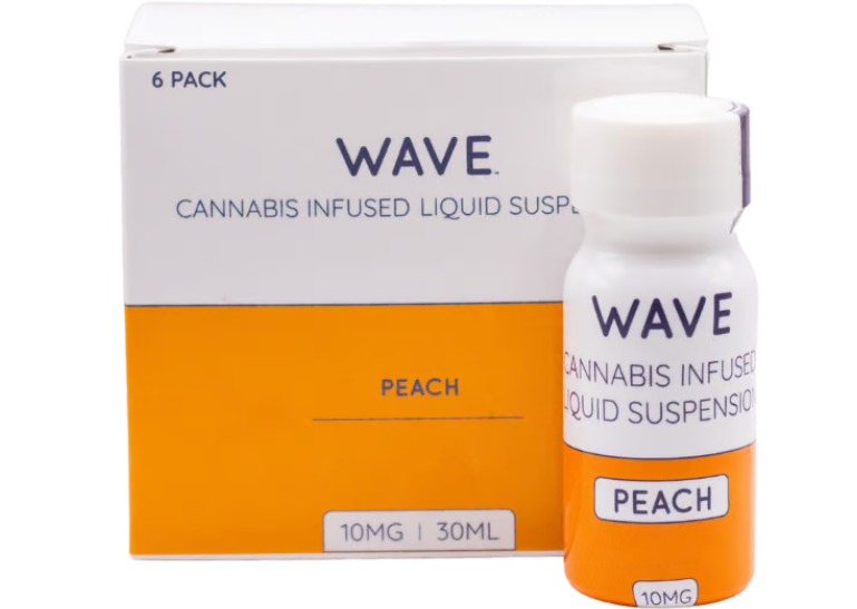 Photograph of Product: Peach Liquid Suspension | Beverage | 10mg | 6pk