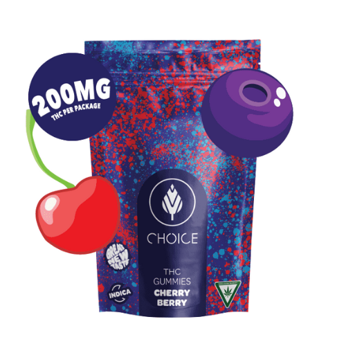 Photograph of Product: Choice 200mg Gummies Grandaddy Grape