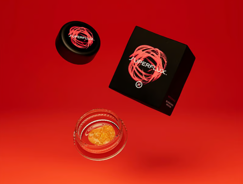 Photograph of product: [REC] Superflux | Electric Peaches | 1g Live Resin Sugar