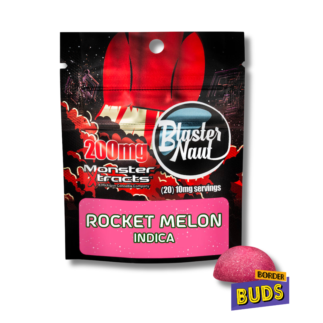 Photograph of product: Rocket Melon | Blaster Naut | 200mg | Gummy