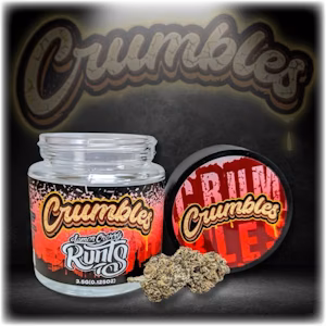 Photograph of product: Crumbles Lemon Cherry Runts Jar - 3.5g