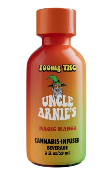 Photograph of product: UNCLE ARNIE'S MAGIC MANGO SHOT HYBRID 100MG