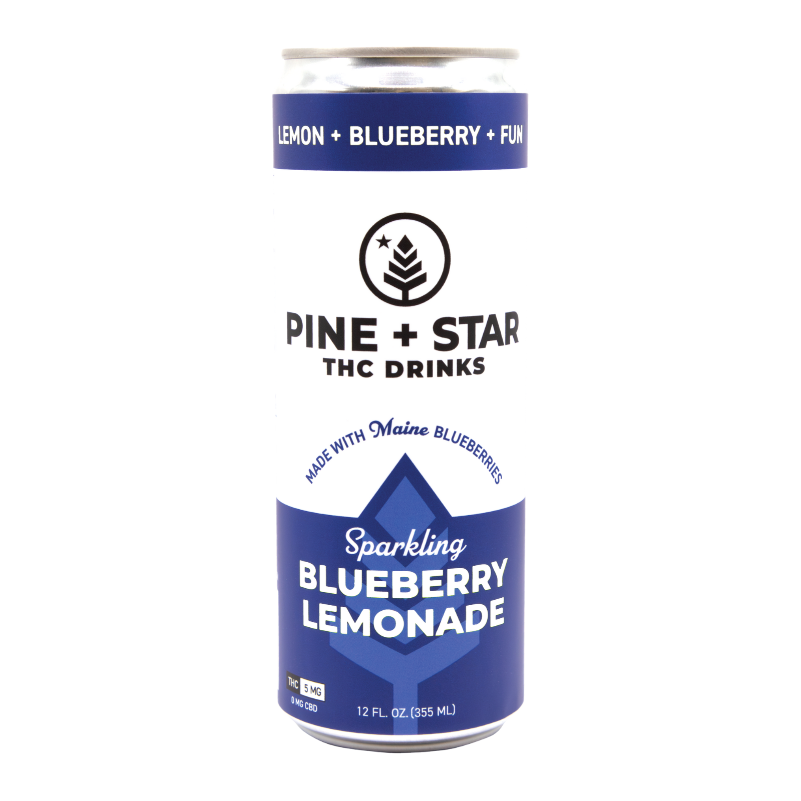 Photograph of product: 5mg Seltzer | Blueberry Lemonade | Pine Star