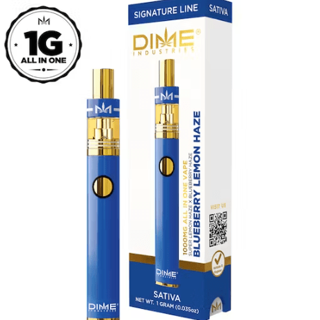 Photograph of product: Blueberry Lemon Haze Signature Line 1000MG All In One Device - 