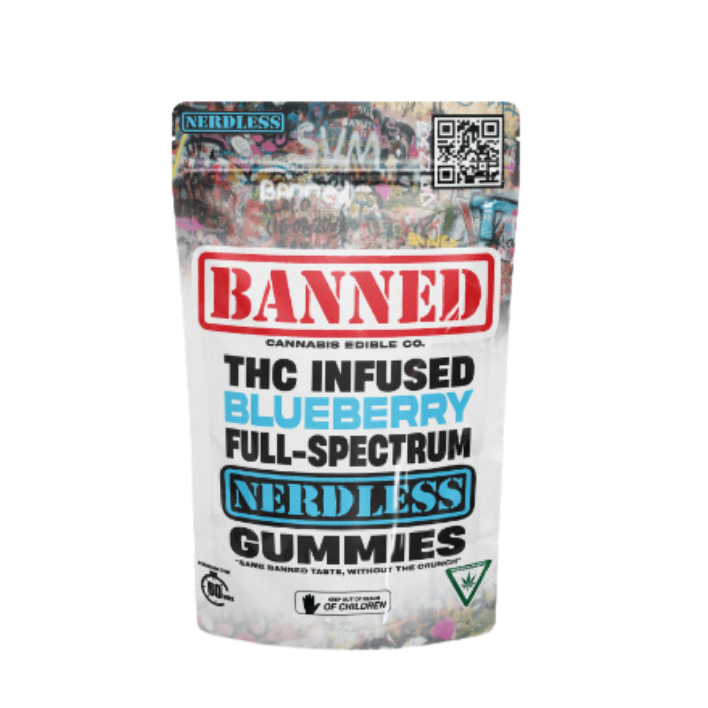 Photograph of product: Banned - Blueberry Nerdless 200mg