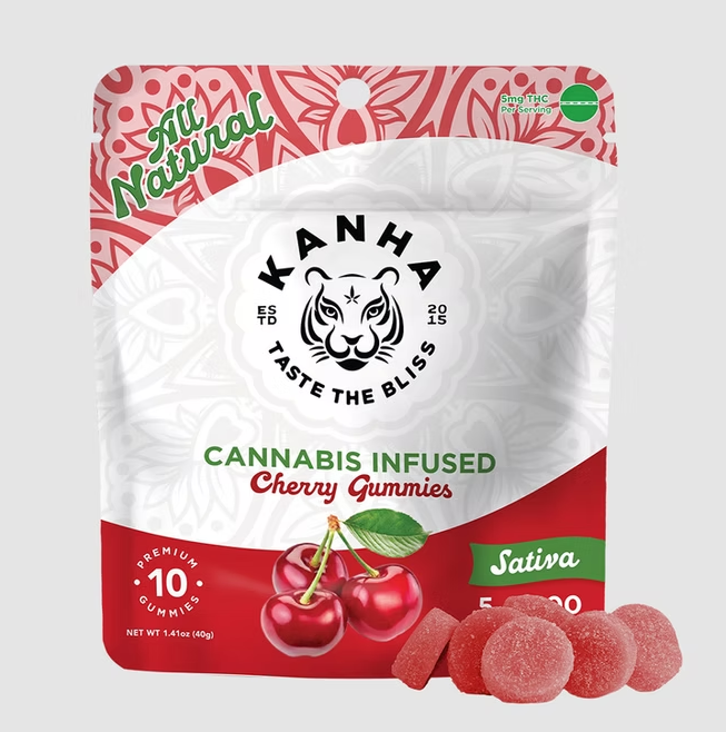 Photograph of product: Cherry Gummies (S) | 100mg | Kanha
