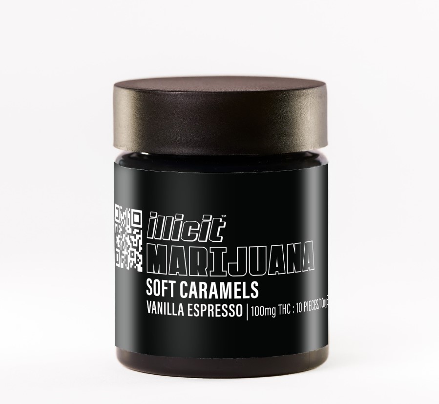 Photograph of product: Vanilla Espresso Caramels 100mg