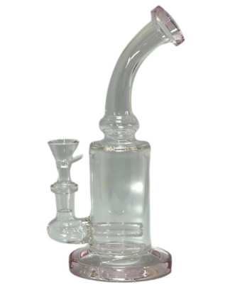Photograph of product: Bent Neck Inline Perc Water Pipe 8"