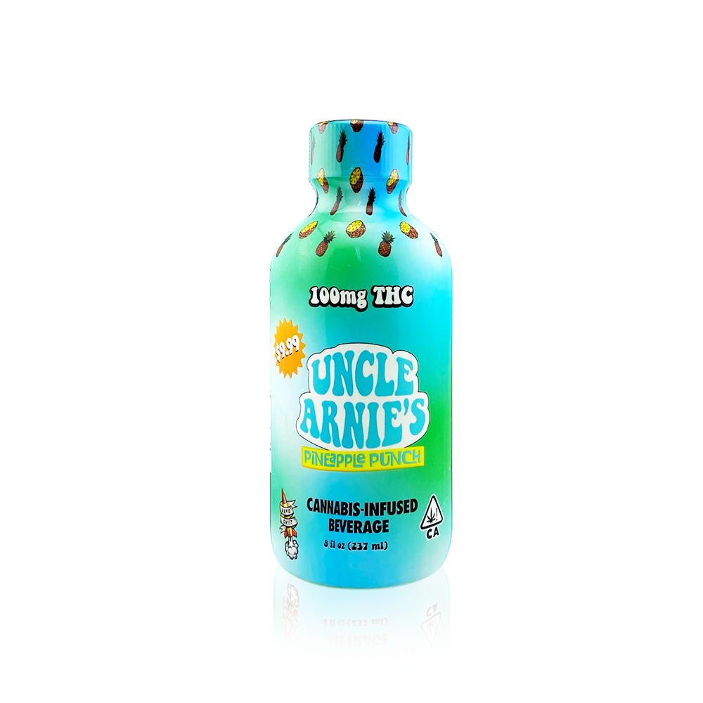Photograph of product: UNCLE ARNIE'S - Drink - Pineapple Punch - 100MG