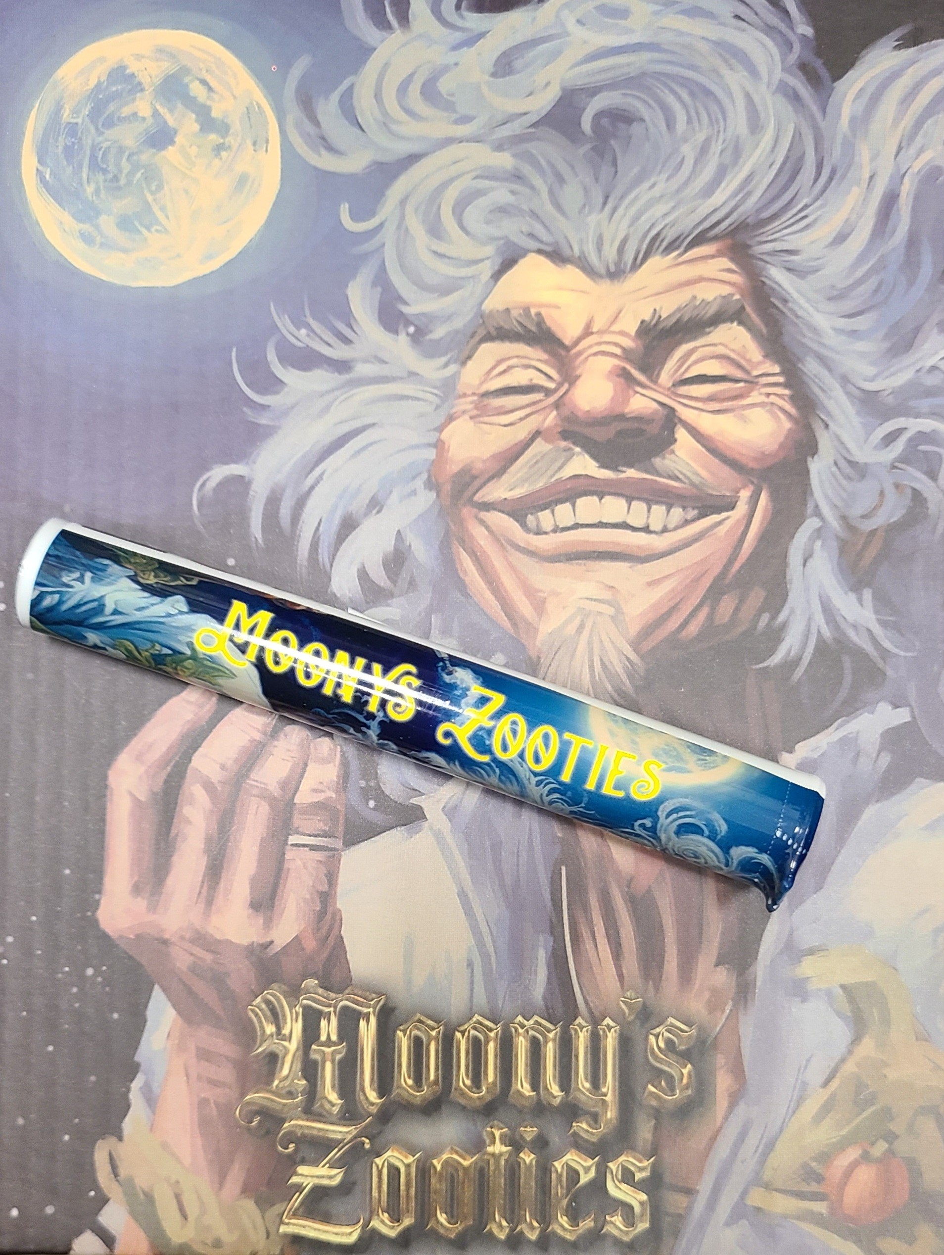 Photograph of product: Moony's Zooties | Tropical Cooler | Hybrid | 2x0.5g pre rolls