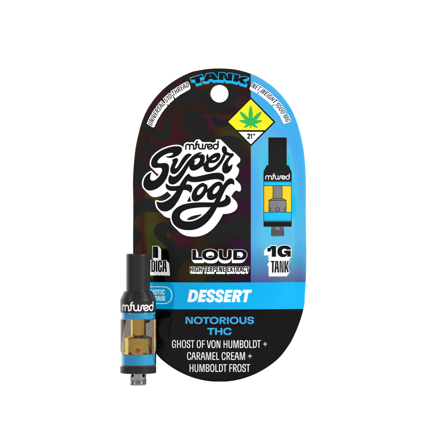 Photograph of product: Mfused Loud VAPE Notorious TH-oui Tank 1g