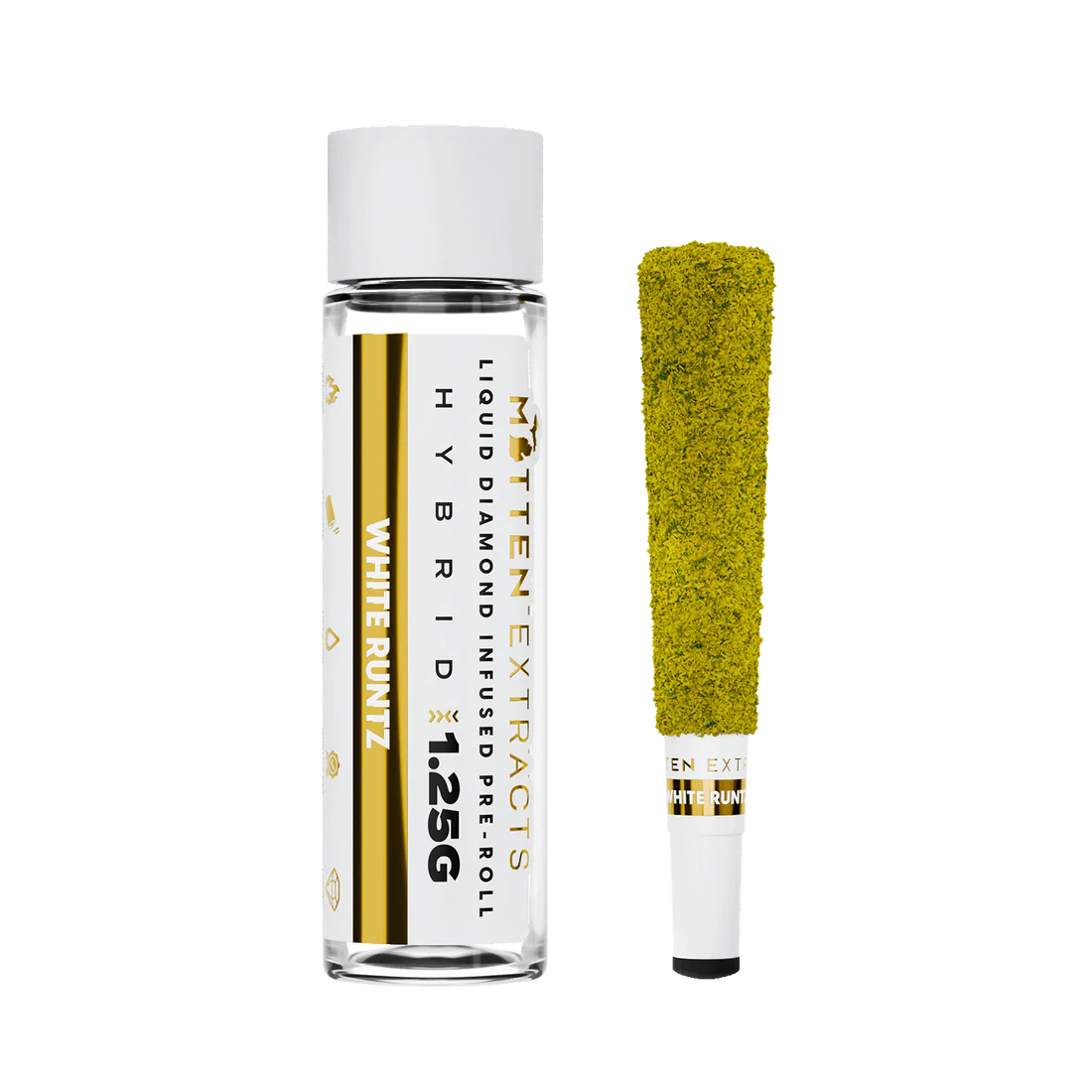 Photograph of product: MITTEN EXTRACTS | WHITE RUNTZ - INFUSED PRE ROLL HYBRID