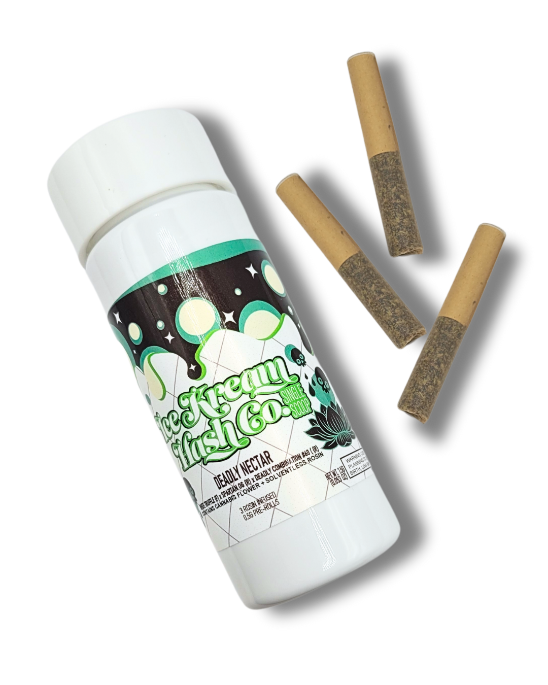 Photograph of product: IKHCO | Deadly Nectar | Rosin Infused PRJ | Single Scoops 3pk | 1.5g