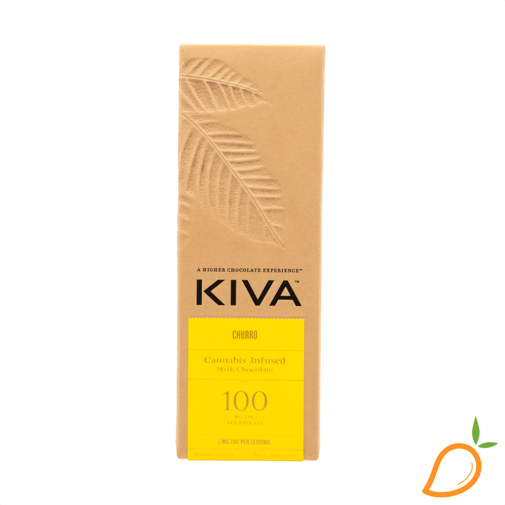 Photograph of product: 100mg Churro Chocolate Bar Kiva