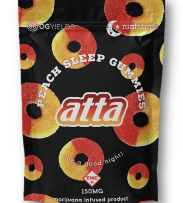 Photograph of product: Peach (Sleep) | 30MG - 10PK + CBN - Gummy Rings