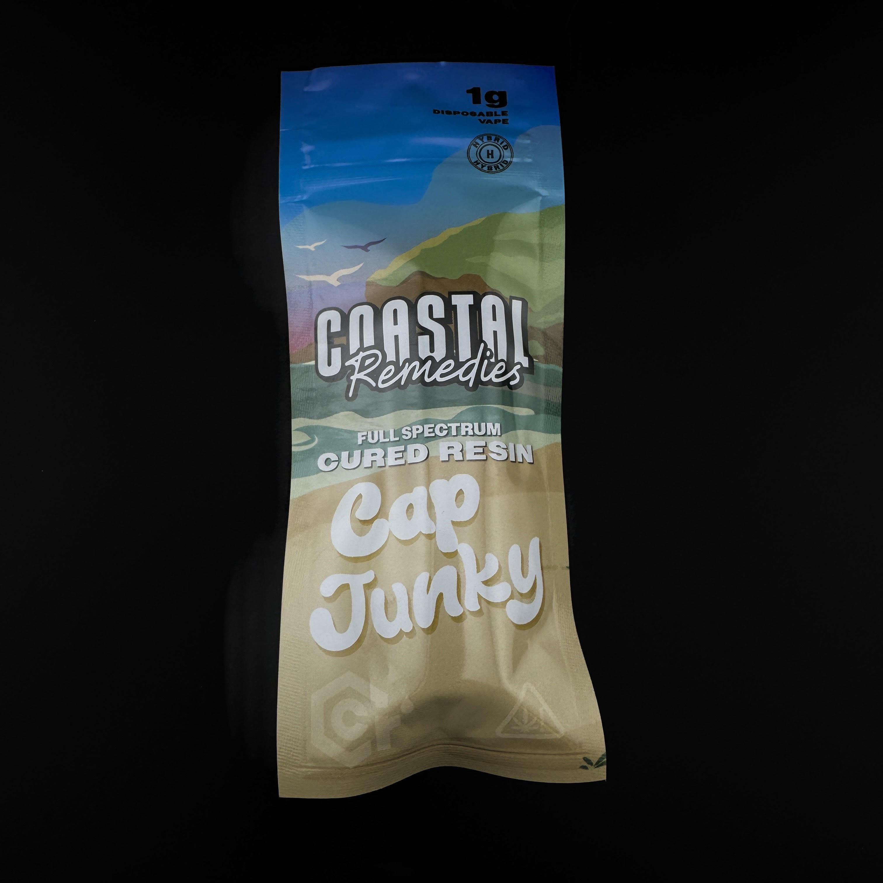 Photograph of product: Cap Junky Cured Resin Disposable Hybrid | Coastal Remedies