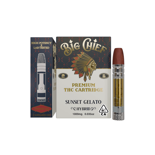 Photograph of product: SUNSET GELATO - 1G TH-oui Cartridge - 
