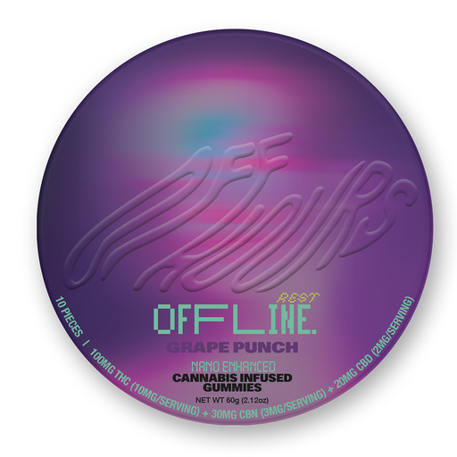 Photograph of product: Off Hours - Grape Punch (Offline) - Gummies - 100mg
