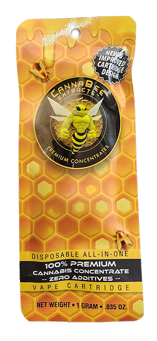 Photograph of product: Lemon Cherry Gelato Live Resin Disposable Vape | Cannabee Extracts