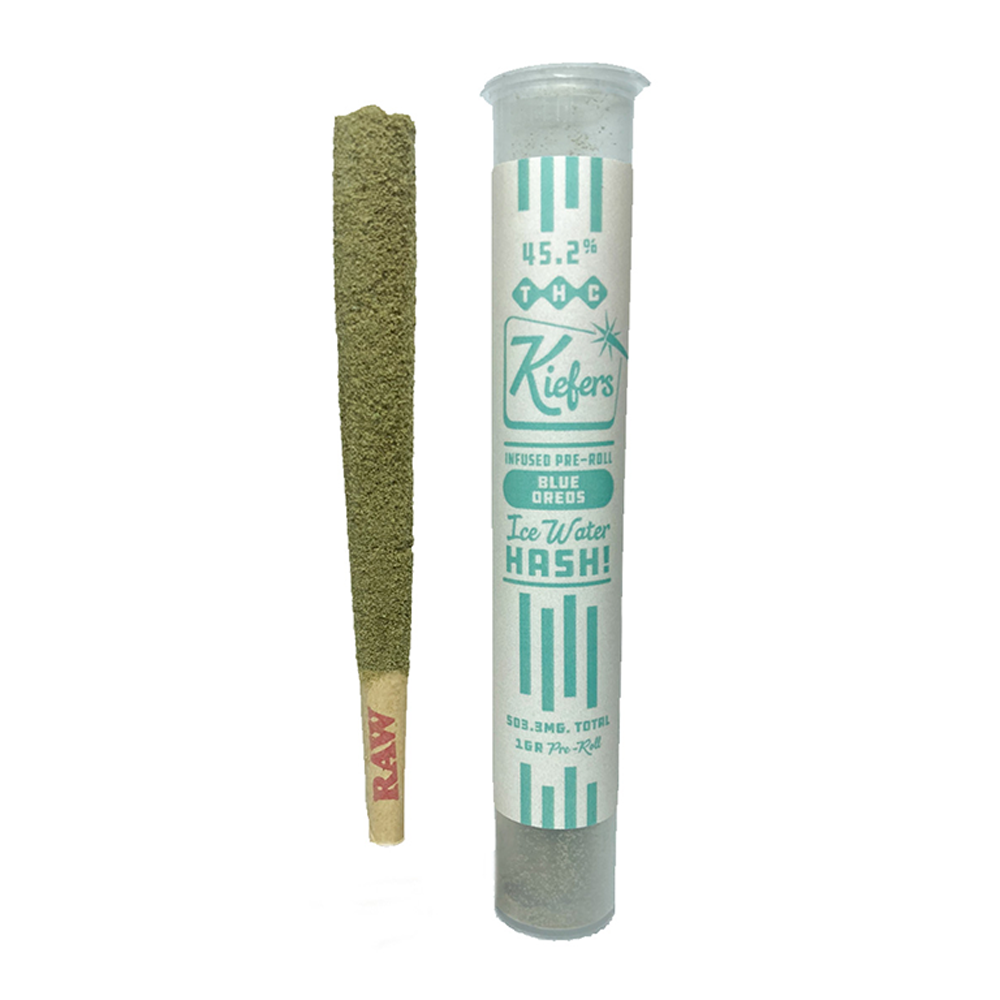 Photograph of product: Bison Botanics Kiefers - Blue Oreos - Infused Pre Roll