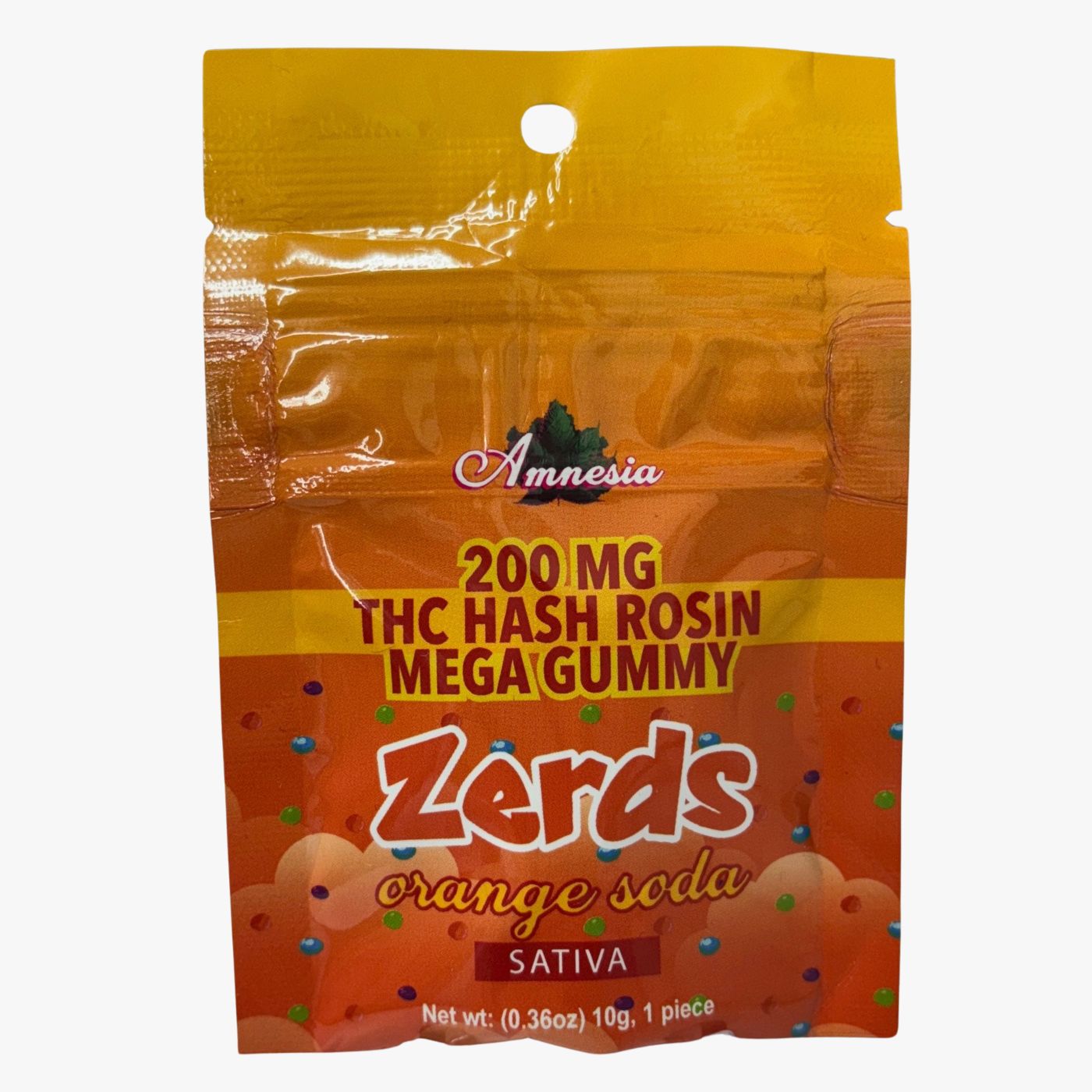 Photograph of product: Amnesia - Orange Soda au chocolat Rosin Zerdz 200mg Single