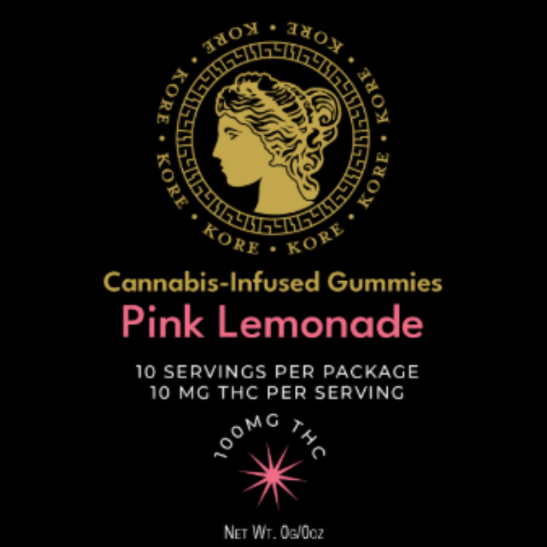 Photograph of product: Kore | Gummies | Pink Lemonade | 10pk/100mg