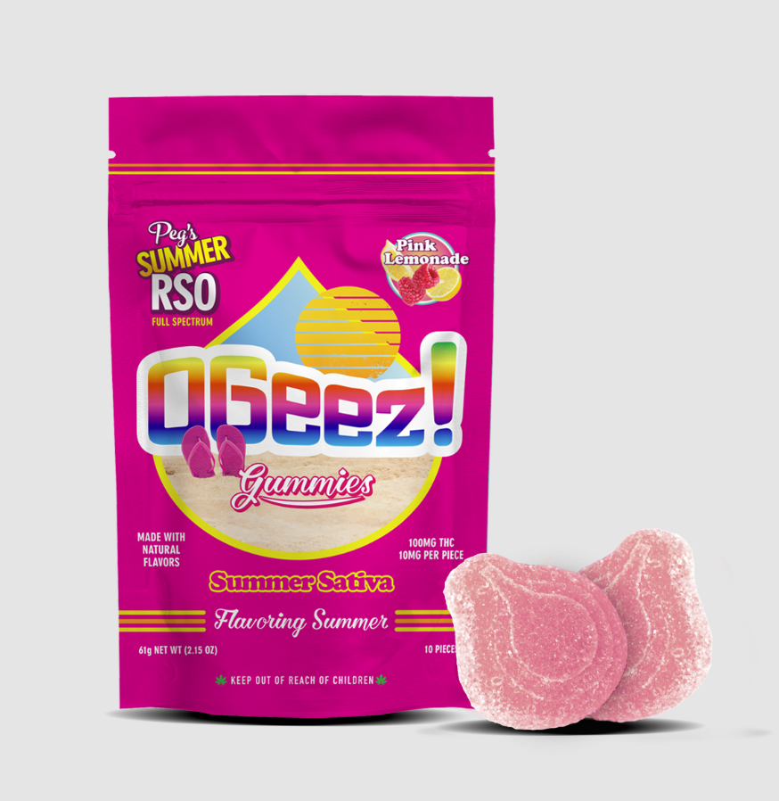 Photograph of product: Pegs RSO Gummies - Pink Lemonade 10pk | 100mg