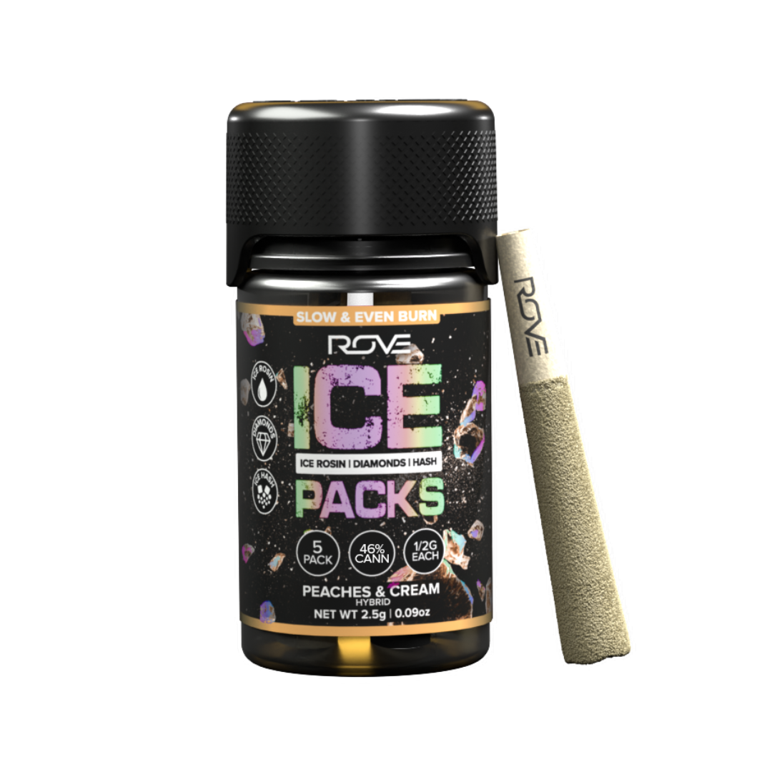 Photograph of product: Rove - Peaches and Cream Infused (5pk) - 2.5g