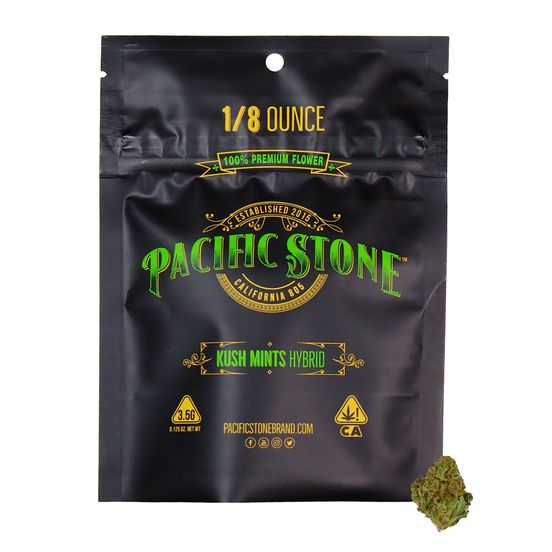 Photograph of product: [Pacific Stone] Flower - 3.5g - Kush Mints (H) - 
