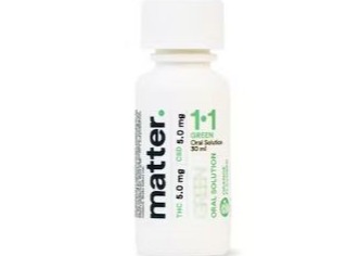 Photograph of product: Green 1:1 Oral Solution 30mL
