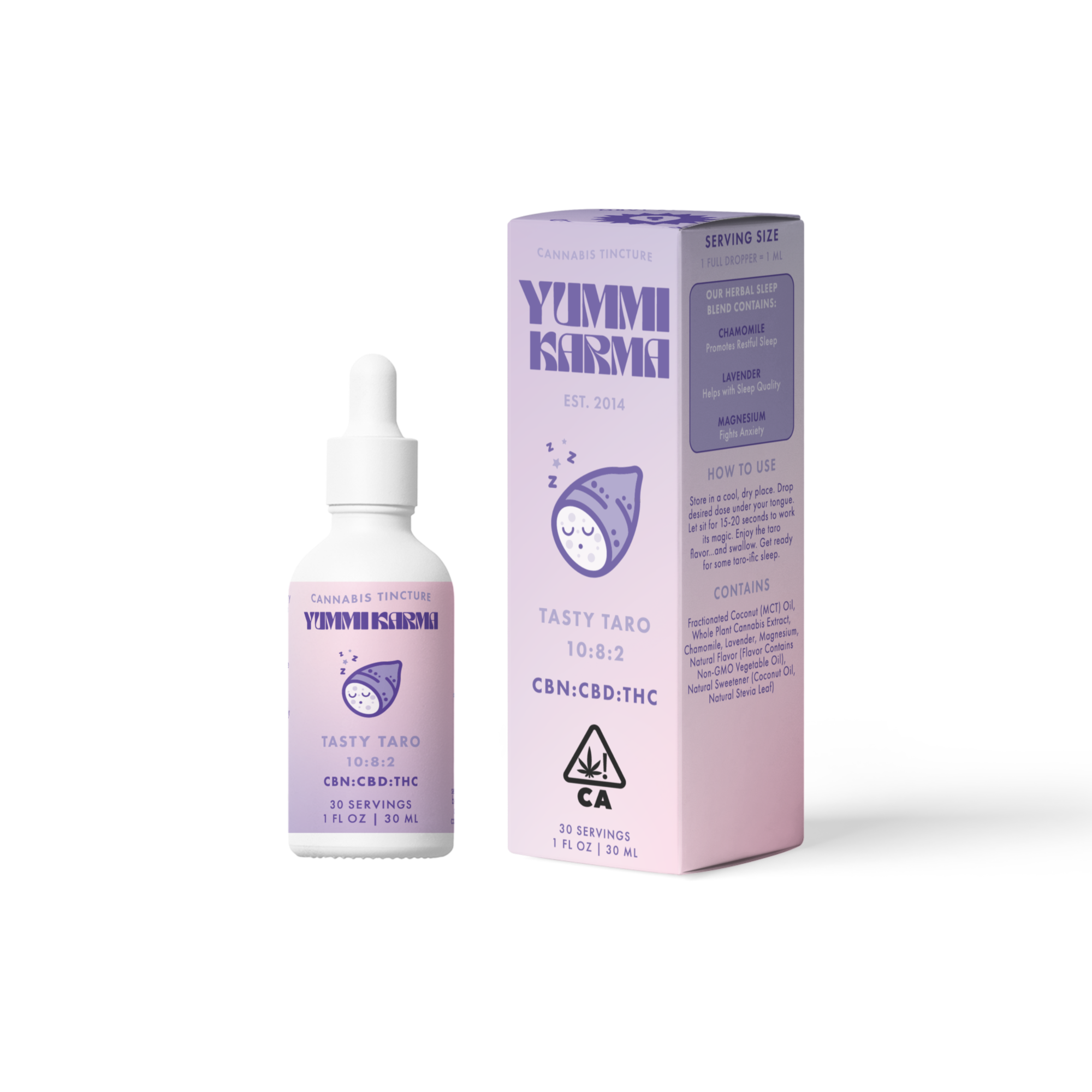 Photograph of product: Yummi Karma - Tasty Taro - Tintcure - 1000mg - 30ml