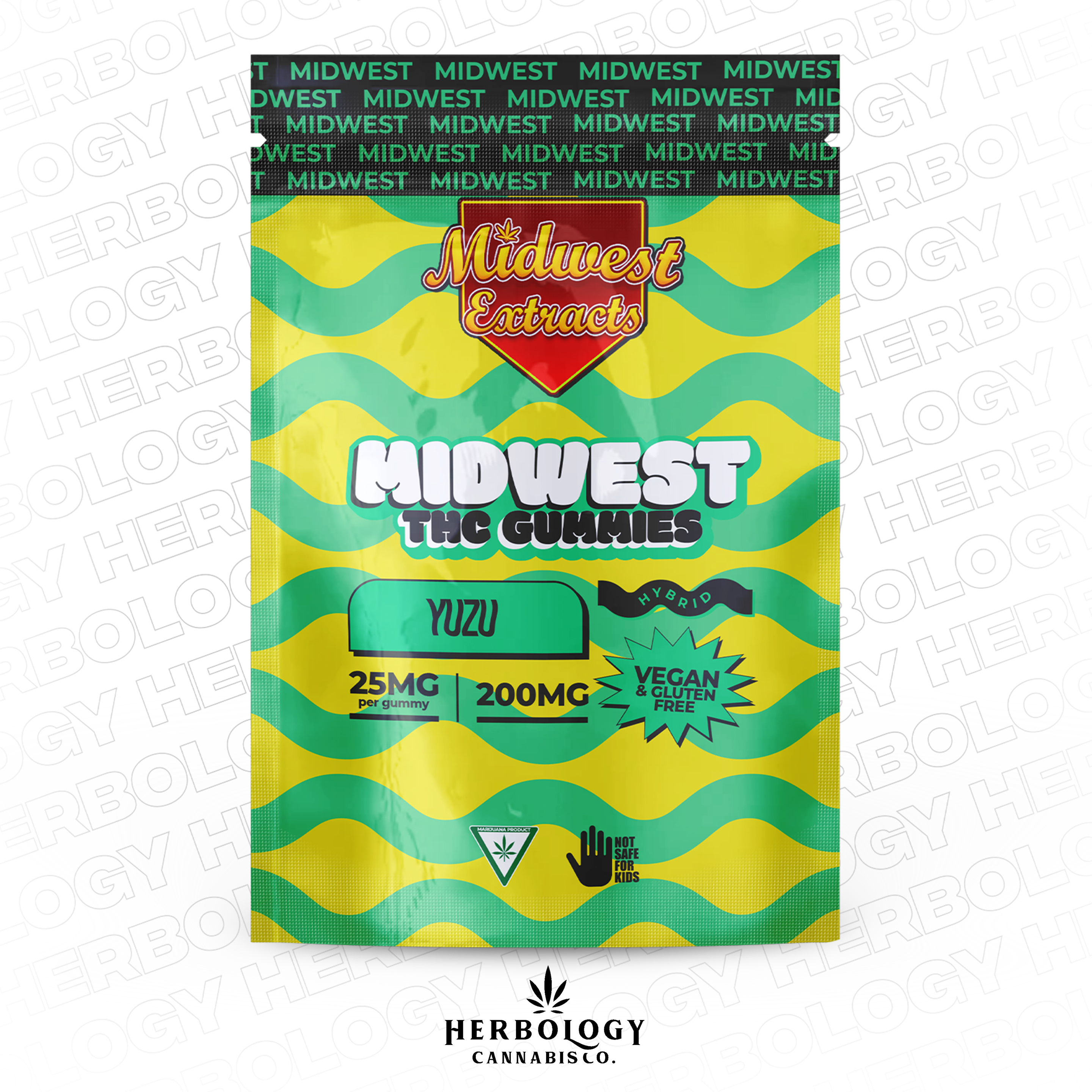 Photograph of product: Midwest Extracts | Gummy | Yuzu | 200mg