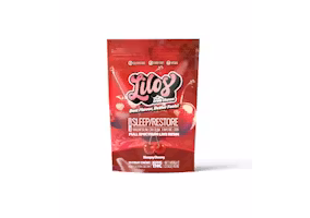 Photograph of product: Sleepy Cherry 1:1:1 (TH-oui:CBD:CBN) Live Resin Fruit Chews | 20pk