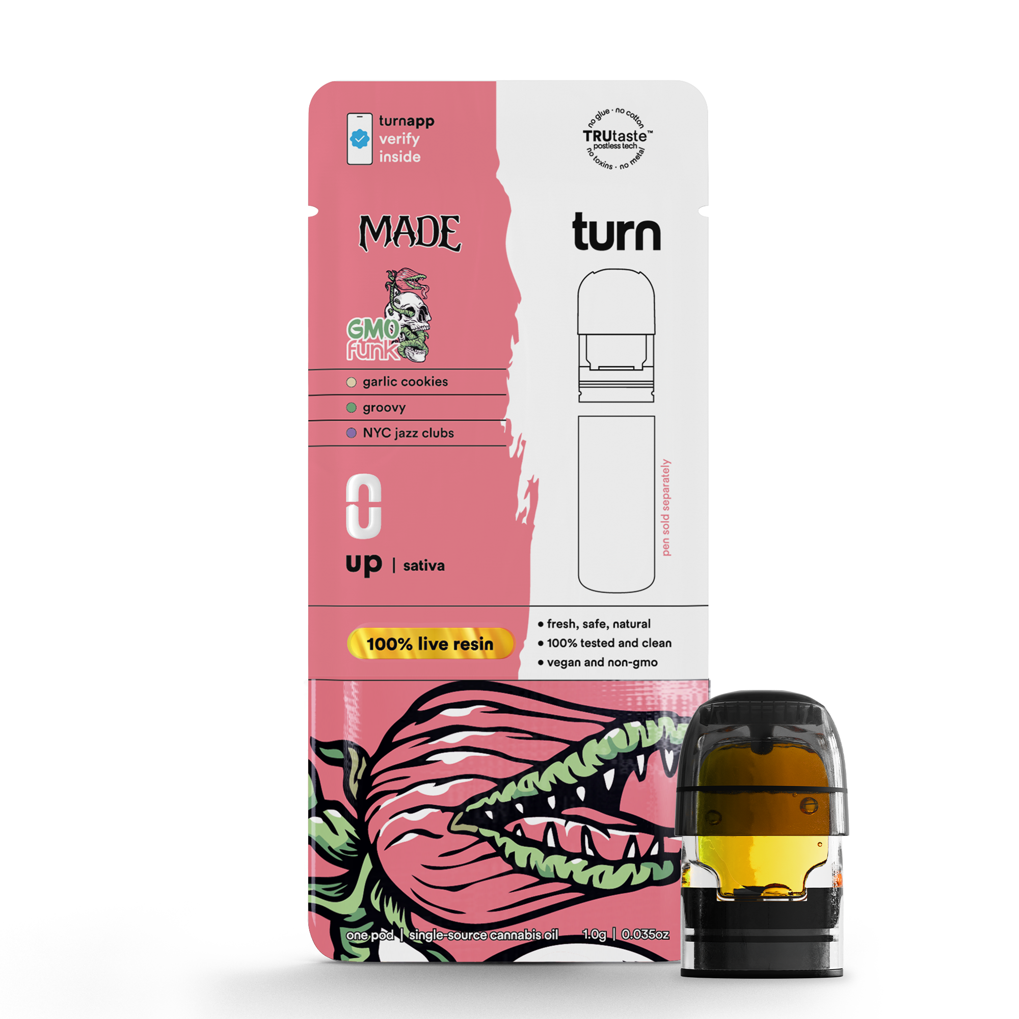 Photograph of product: Turn | Live Resin | GMO Funk | Pod