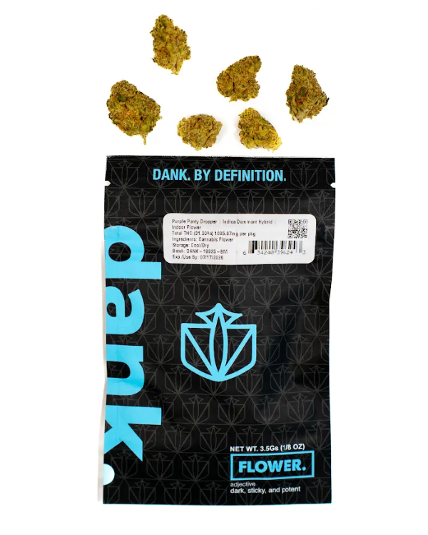Photograph of product: Dank | Flower | Purple Panty Dropper - 3.5g