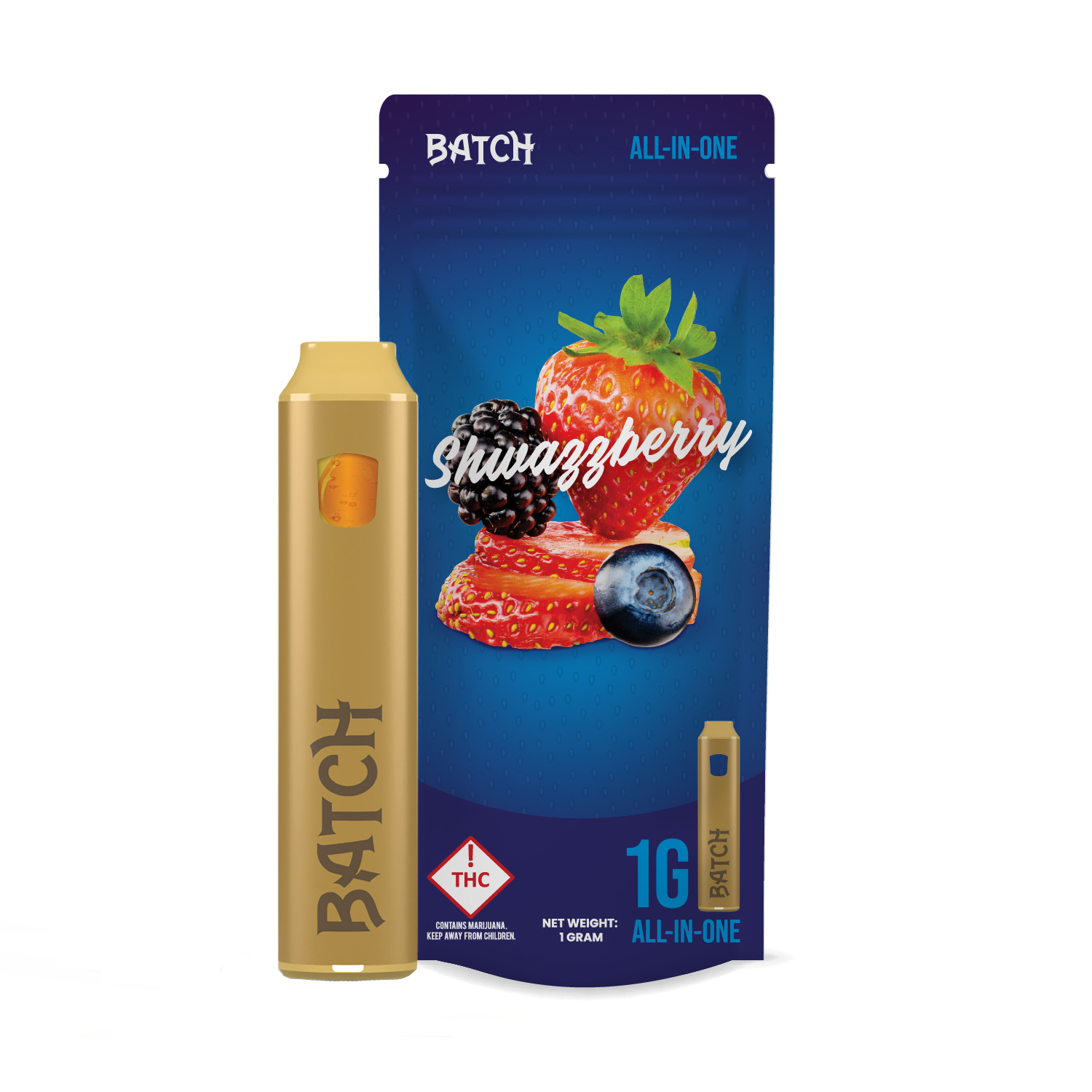 Photograph of Product: Batch | AIO | Flavors Shwazzberry | 1 g