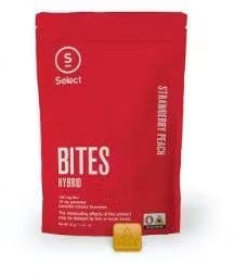 Photograph of product: Bites - Strawberry Peach - 100mg Pack