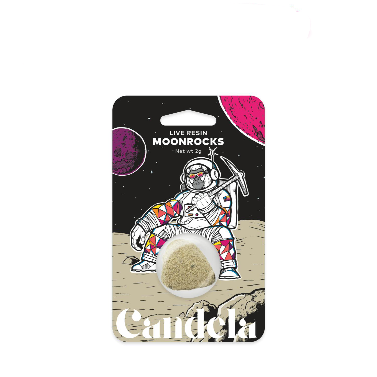 Photograph of product: Candela - Live Resin Moon Rocks - Blue Zushi X Apple Tartz - 2G